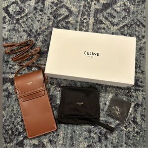 NWT Celine Leather Sunglass Case / Mini Crossbody